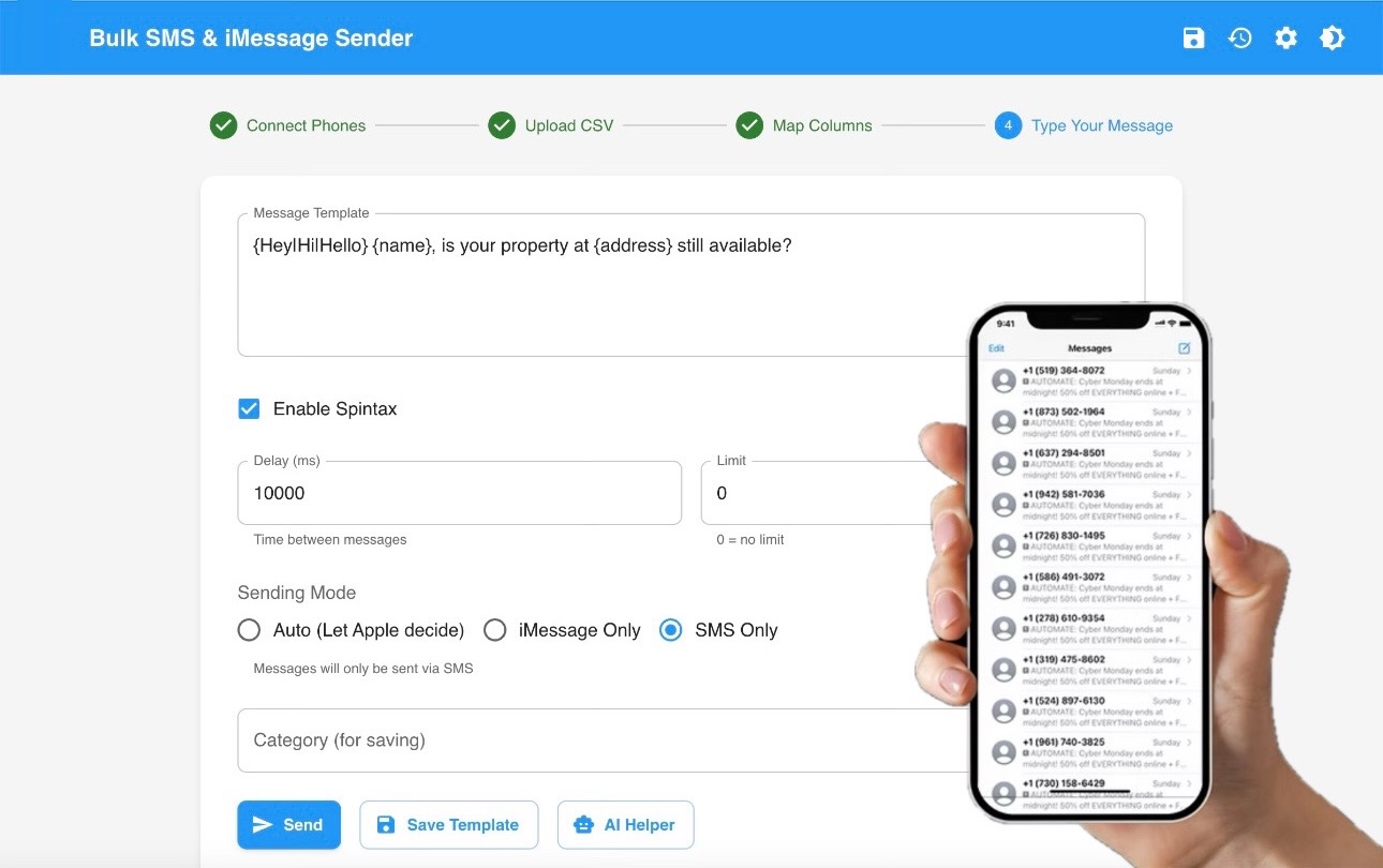 Bulk SMS Sender